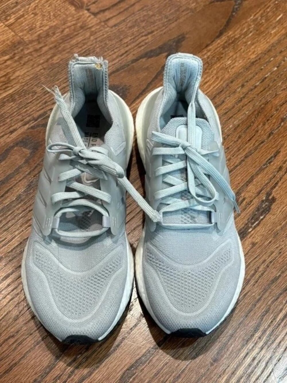 Women Size 8.5 adidas Ultraboost 22 Parley Running Shoes Gray White